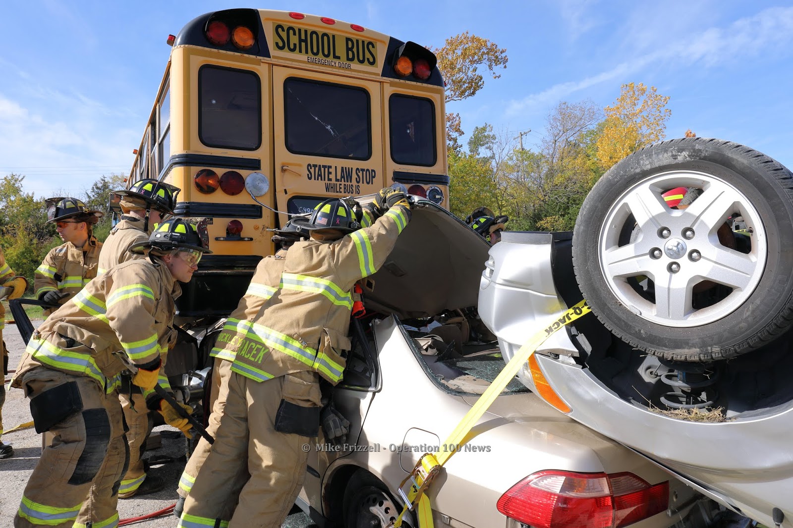 Operation100news Shawnee Fire Department trains for mass casualty crash