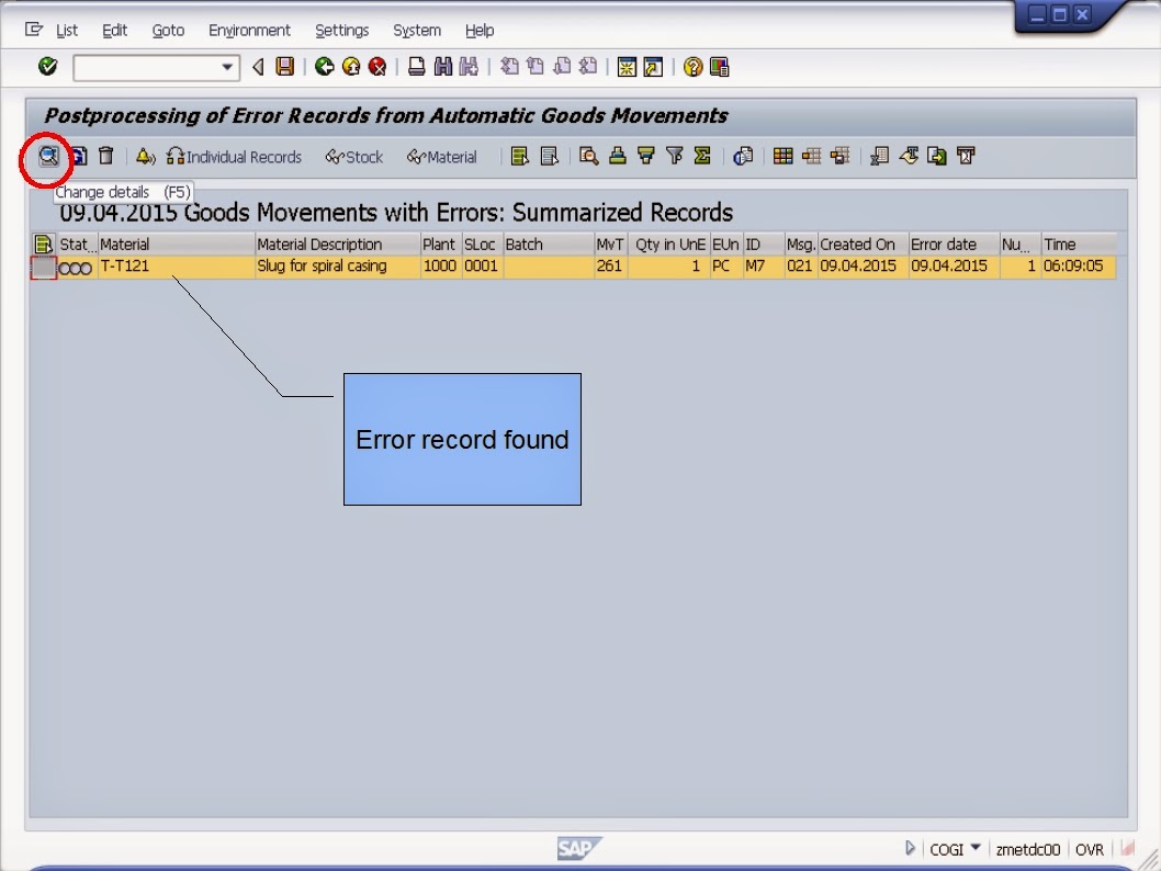 青蛙SAP分享 Froggy's SAP sharing SAP PM COGI PostProcessing for Failed
