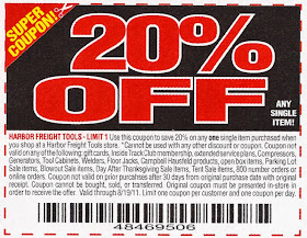 harbor freight 20% off coupon, price match