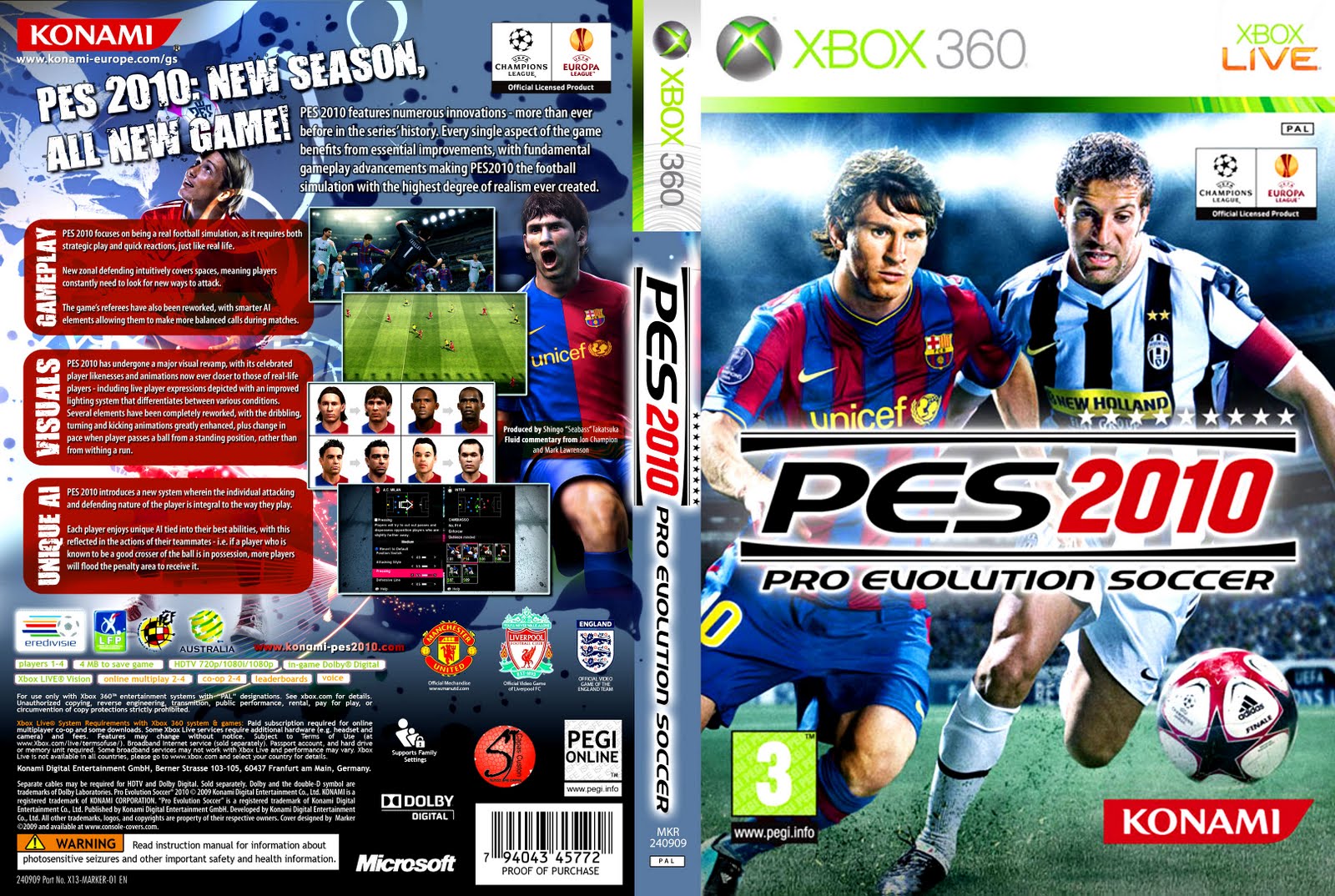 Jogo Pro Evolution Soccer 2010 (PES 10) - Xbox 360 - MeuGameUsado