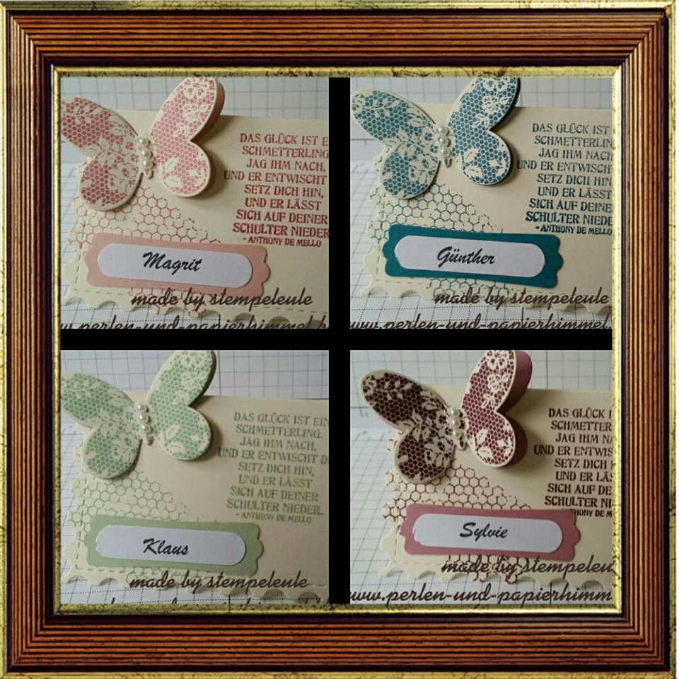 Tischkarten zum 80. Geburtstag meines Vaters Iris Philipps www.iriStempelt.de