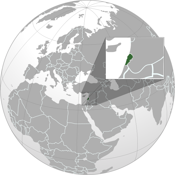 Letak negara Lebanon