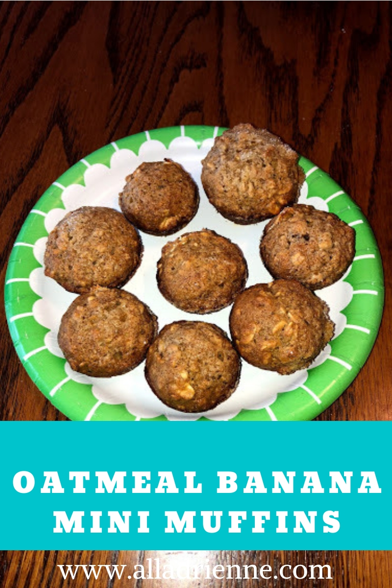 Oatmeal Banana Mini Muffins Mom Life with Adrienne