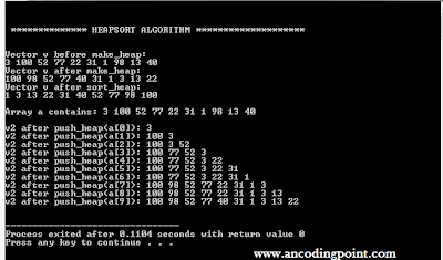 Write a Program for Heap Sort Algorithm in C++ - PProgramming