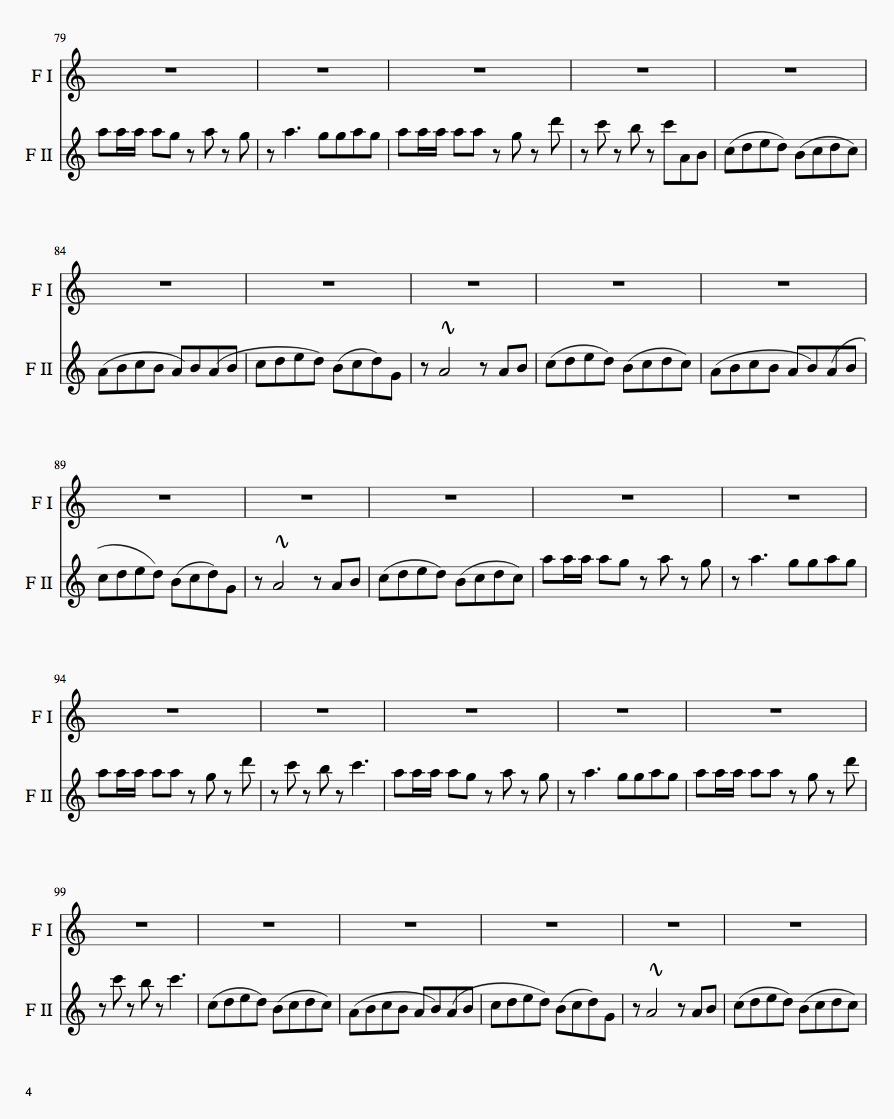 Bass Flute Transpositions Stairway To Heaven Base Line