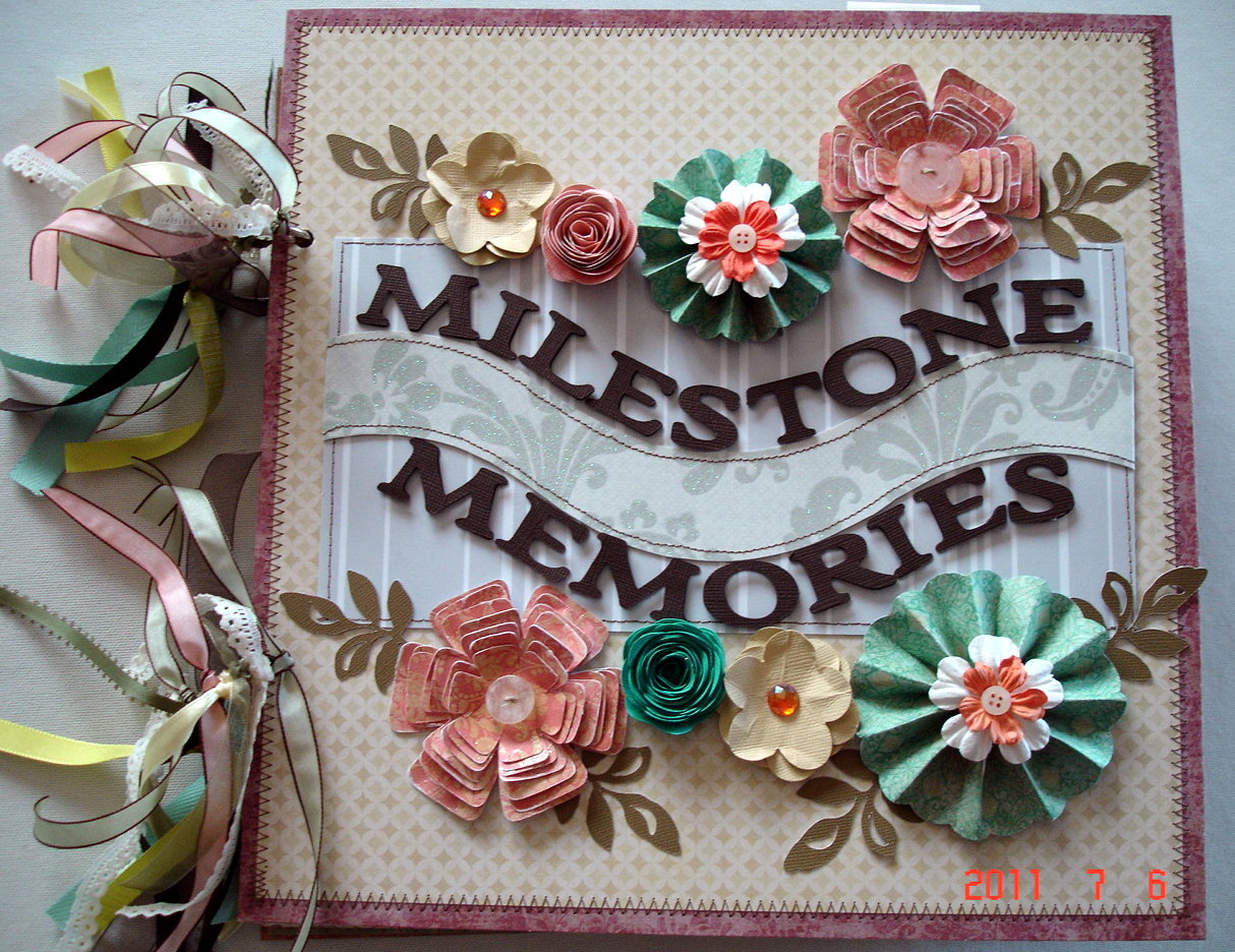 Scrapbooking by Phyllis Milestone Memories 12x12 Chipboard Scrapbook