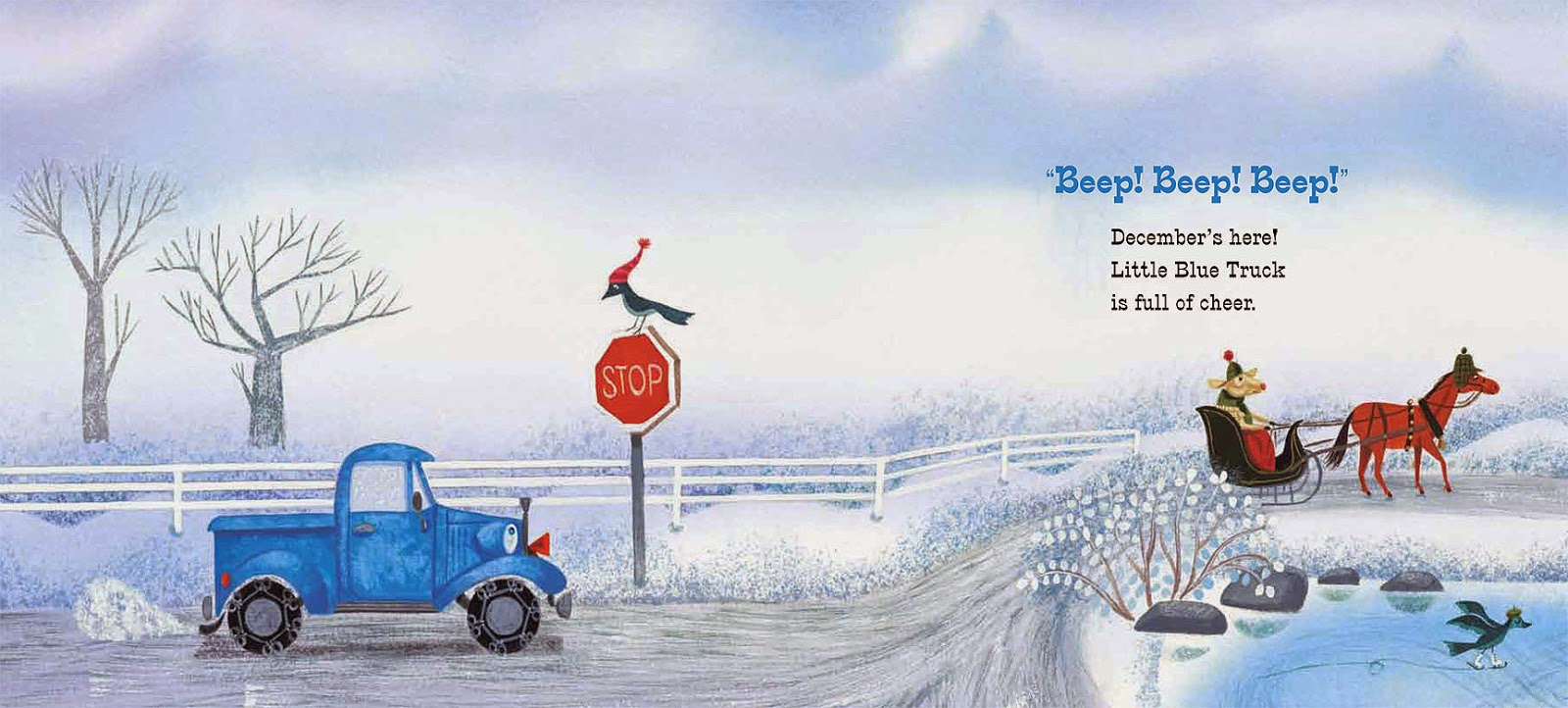 Little Blue Truck's Christmas by Alice Schertle, illustrated by Jill ...