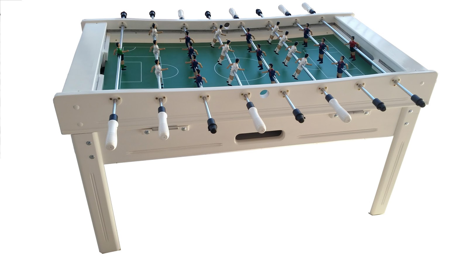 tienda de billar FUTBOLIN MODELO BAHIA BLANCO CON LUCES LED