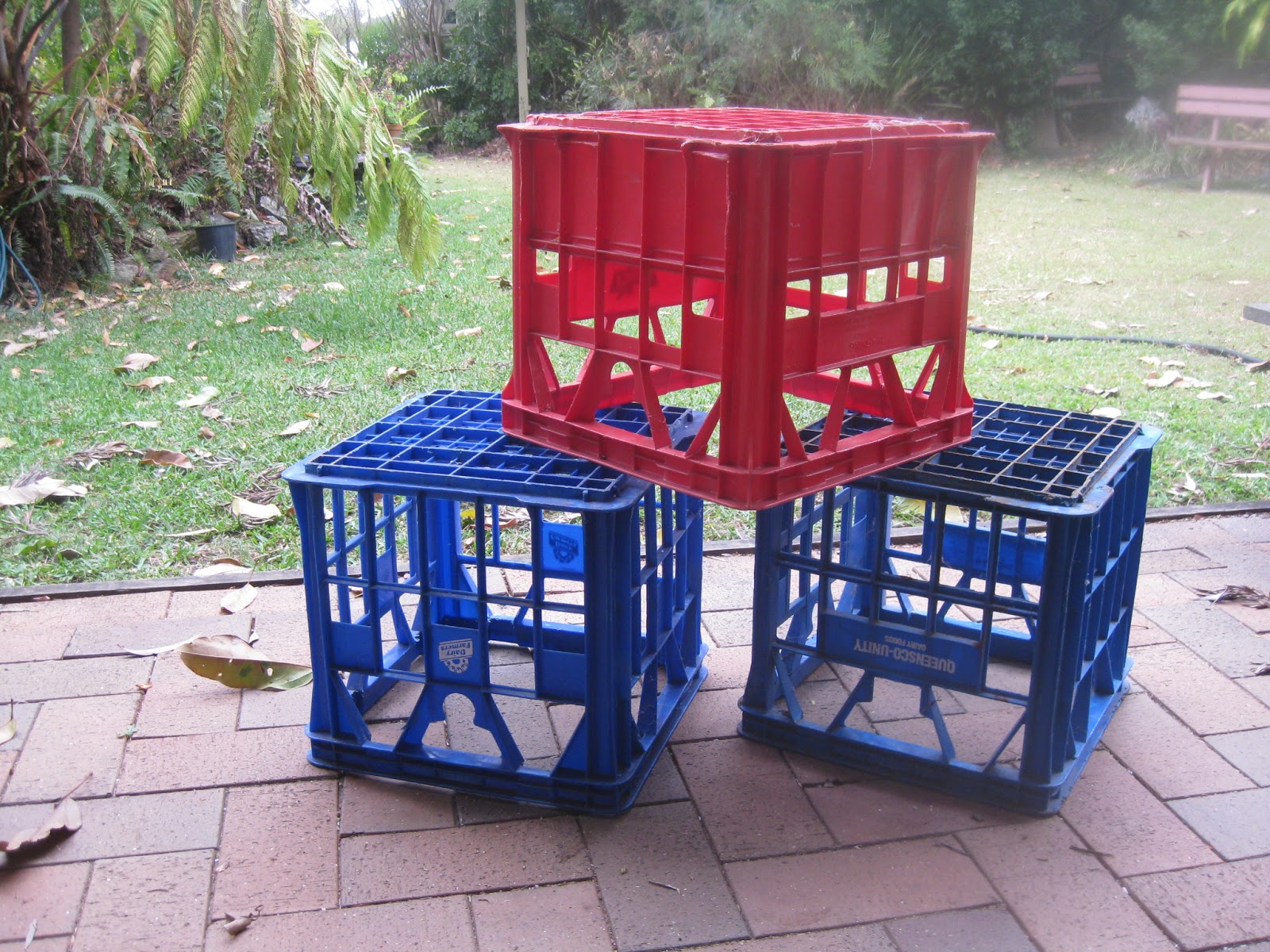 Easy to make fabric covers for milk crates!