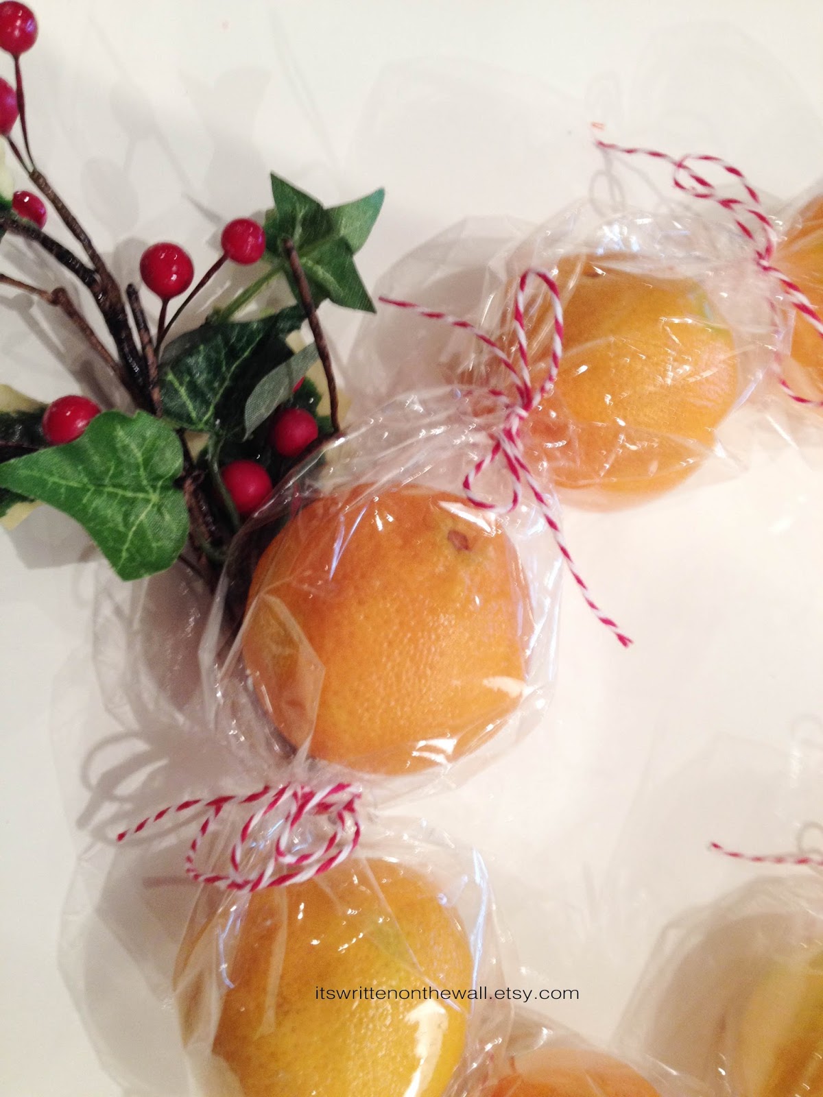 It's Written on the Wall Neighbor Christmas Gift Idea Give Oranges