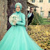 Model Baju Pengantin Hijab Warna Kombinasi Pink Dan Abu