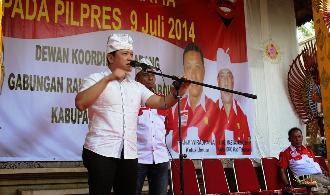 Gardu Prabowo Tembus “Kandang Banteng” di Bali