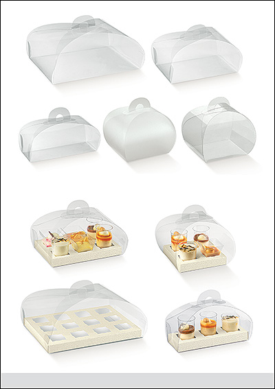 10 Scatole Torta Trasparenti 4 Pollici - Porta Dolci Con Manico | Per Cupcake, Muffin E Bomboniere - Foto 14