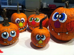 pumpkins painting pumpkin faces scary halloween paint path garden funky stuff holiday usually again them favorite 1064