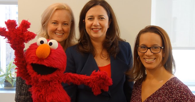 Premier Palaszczuk met with Sesame Street program to encourage them to film in Queensland 