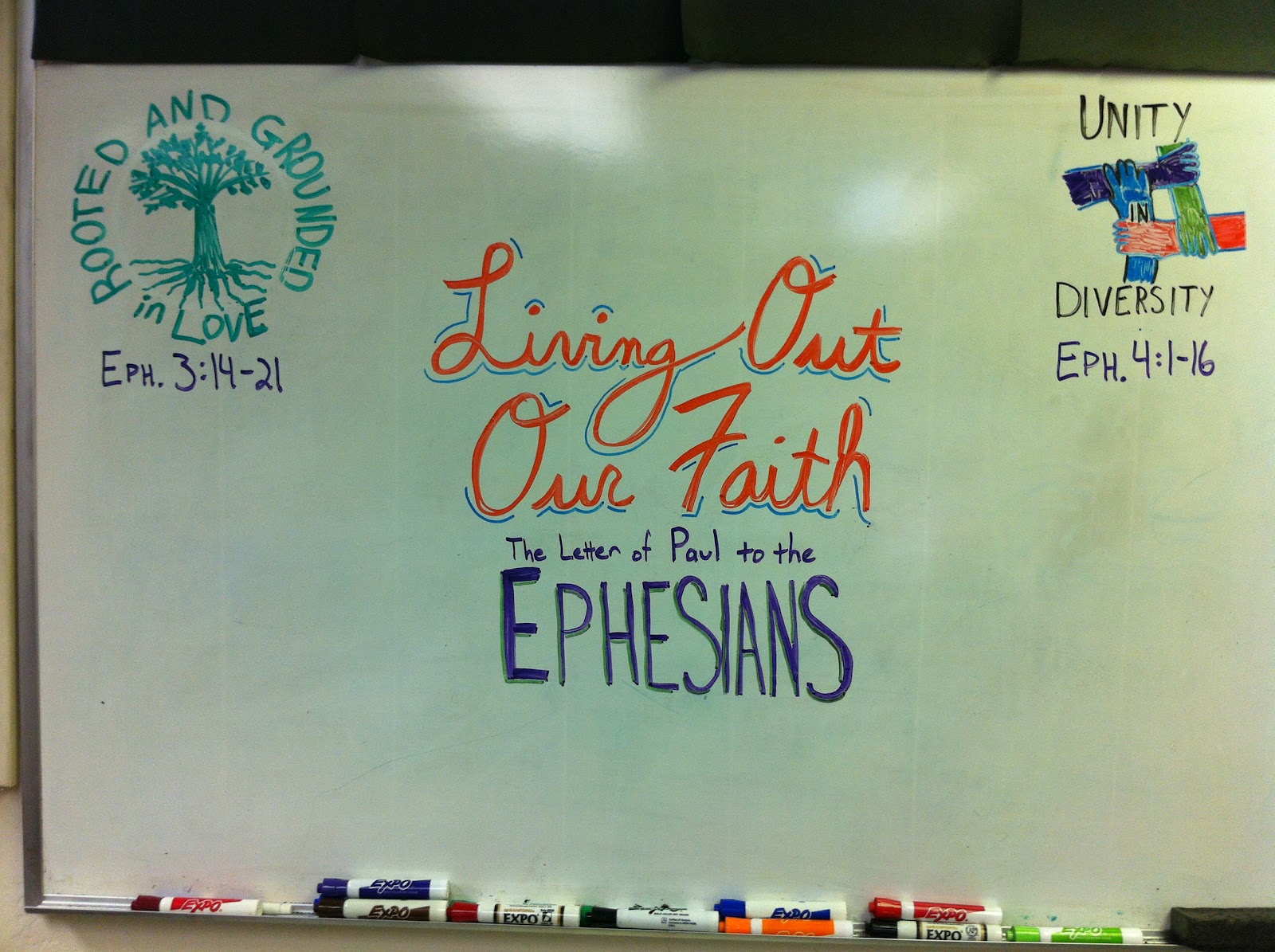 Rev. Brian Blogs Whiteboard Unity in Diversity