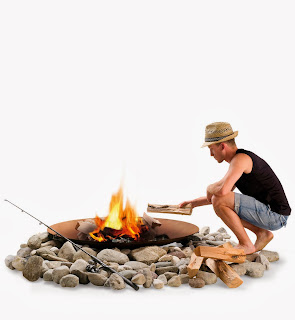 Arte y Arquitectura: Chimeneas de gas para el jardín a modo de hogueras