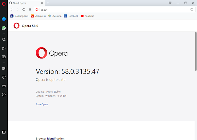  تحميل متصفح مواقع الويب Opera Browser 58.0.3135.47