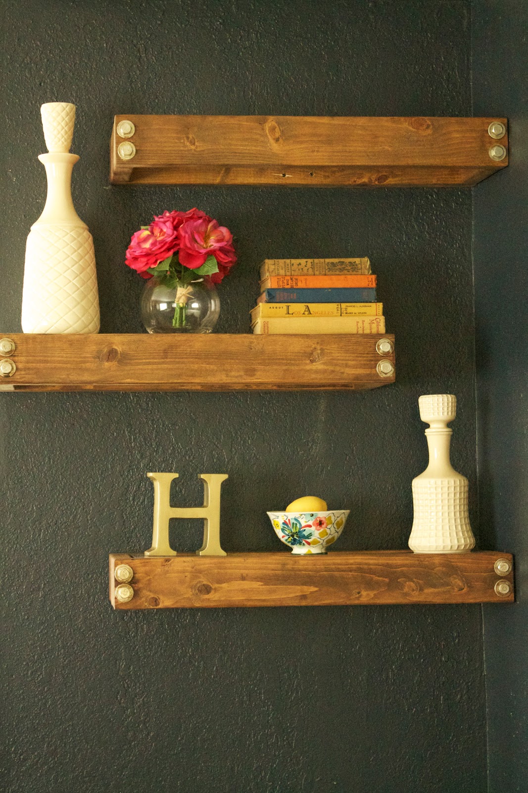 The Haringsma House: Why Buy?! DIY!!! Rustic/Industrial Floating Shelves