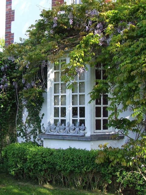 the french country look - window frames and hardware