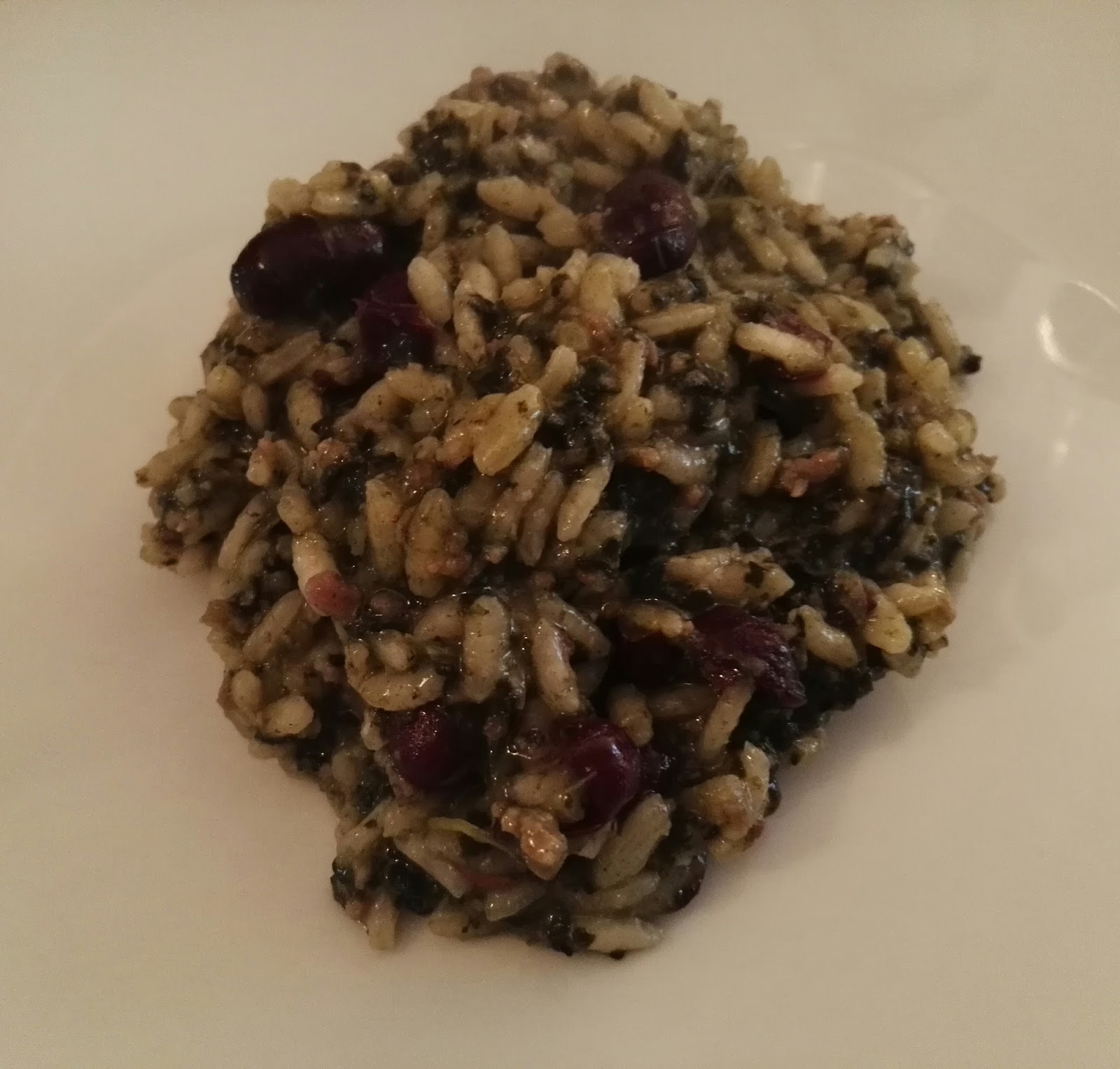 Risotto al cavolo nero, salsiccia e fagioli neri