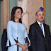 Danilo Medina recibe saludos de Año Nuevo con mucho entusiasmo; lo acompaña Cándida Montilla.