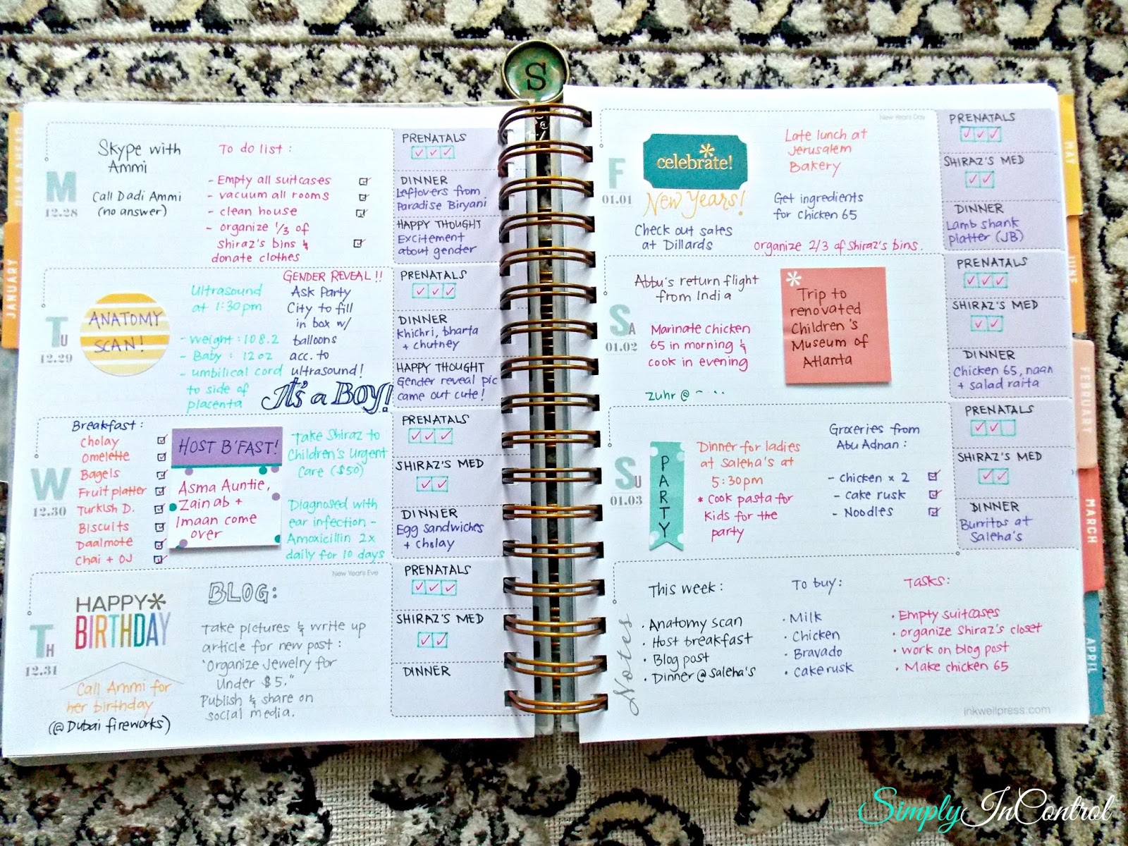 Simply in Control: Inkwell Press Flex Planner Review