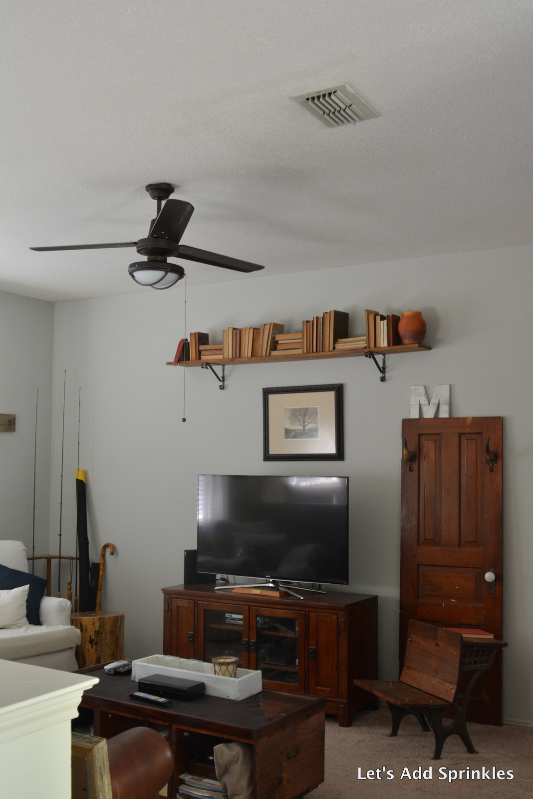 Let S Add Sprinkles Farmhouse Media Cabinet