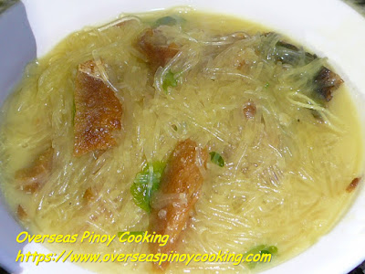 Dried Fish and Sotanghon with Coconut Milk Recipe