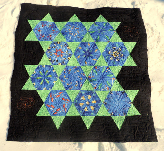 Night Owl Quilting & Dye Works: Hexagon Stack 'n Whack Fish