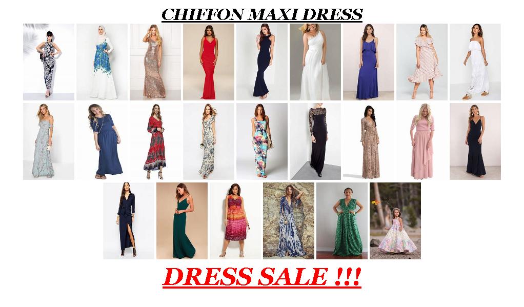 Online Sale Offers - Chiffon Maxi Dress