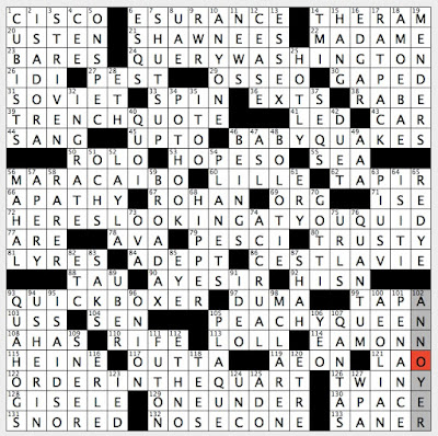 Rex Parker Does the NYT Crossword Puzzle: MONDAY, Jul. 30, 2007 - Elizabeth  A. Long