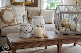 Savvy Southern Style: White Pumpkins in the Living Room {guest post