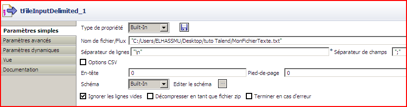 Création d'un job avec l'ETL Talend Open Studio qui lance une MACRO Excel