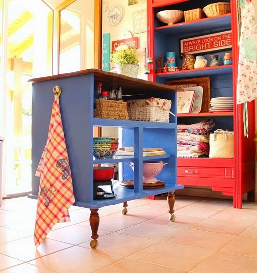 Kitchen Islands Made From Old Dressers, Repurposed Old Dresser Into A Kitchen Island