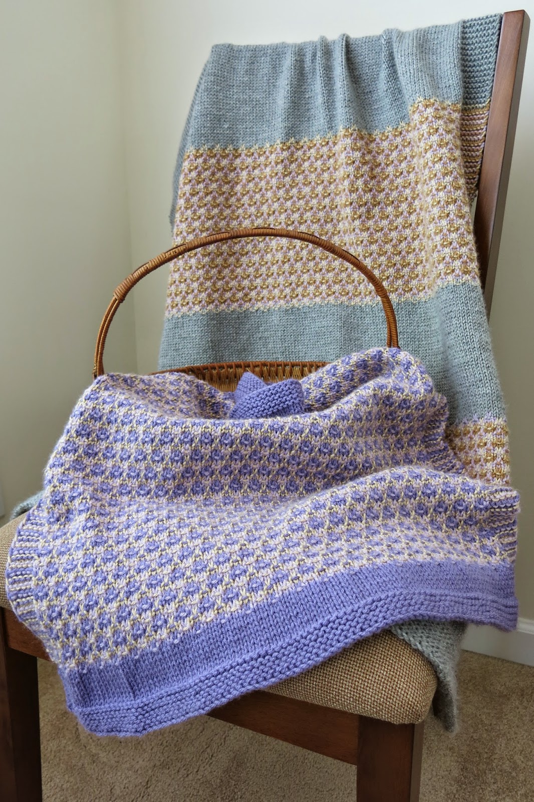 The Fuzzy Lounge New FREE Knitting Pattern Mosaic Baby Blanket or Lap