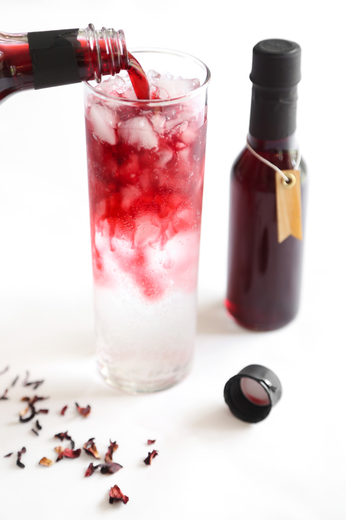 Homemade Hibiscus Syrup Sprinkle Bakes