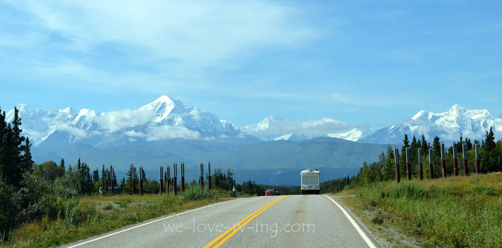 We Love RV'ing Alaska Range Richardson Highway Alaska