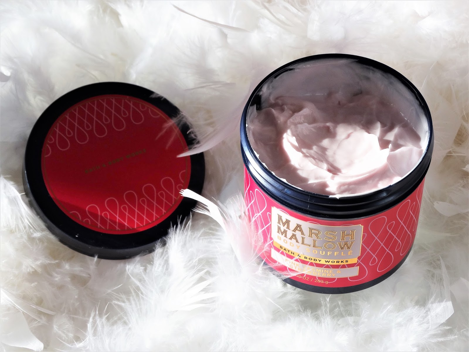 BATH & BODY WORKS MARSHMALLOW BODY SOUFFLÉ PINK JASMINE & STRAWBERRY