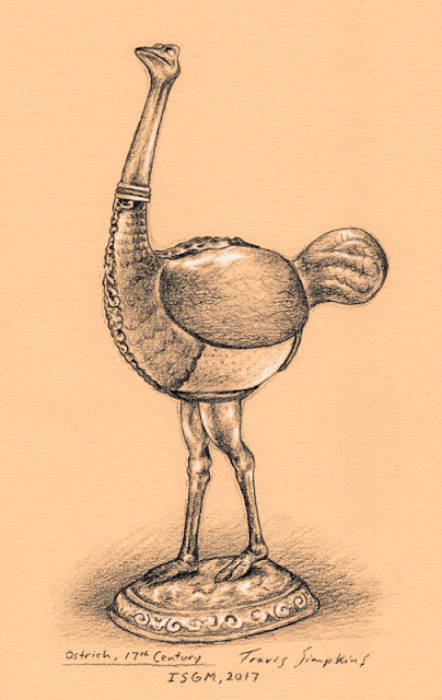 Ostrich. 17th Century. Isabella Stewart Gardner Museum. by Travis Simpkins