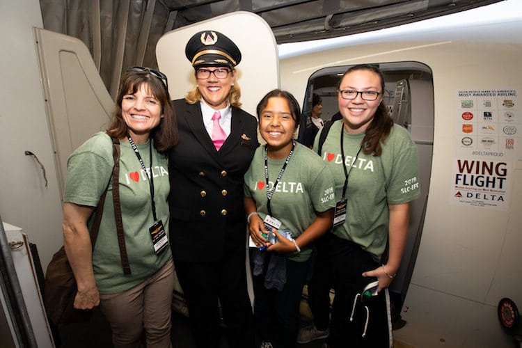 All-Female Delta Crew Flew 120 Young Women To NASA All-Female Delta Crew Flew 120 Young Women To NASA