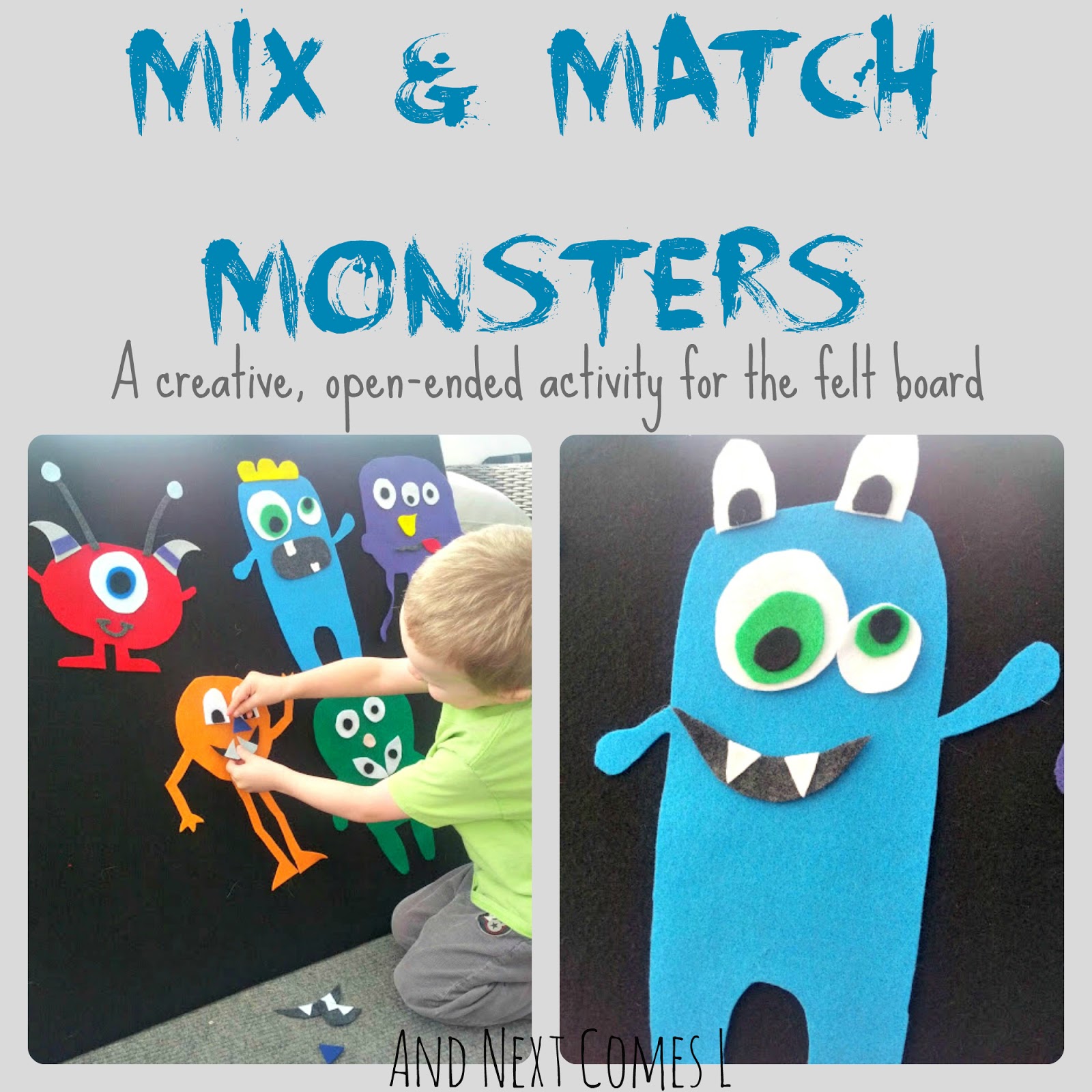 Mix And Match Monsters And Next Comes L Hyperlexia Resources