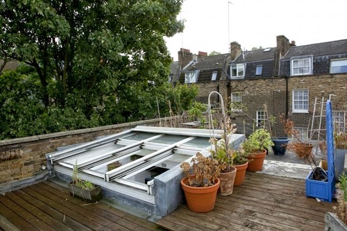 06-1st-Floor-Studio-Mews-Apartment-Camden-London-UK-Skylight-Roof-Terrace-Garden