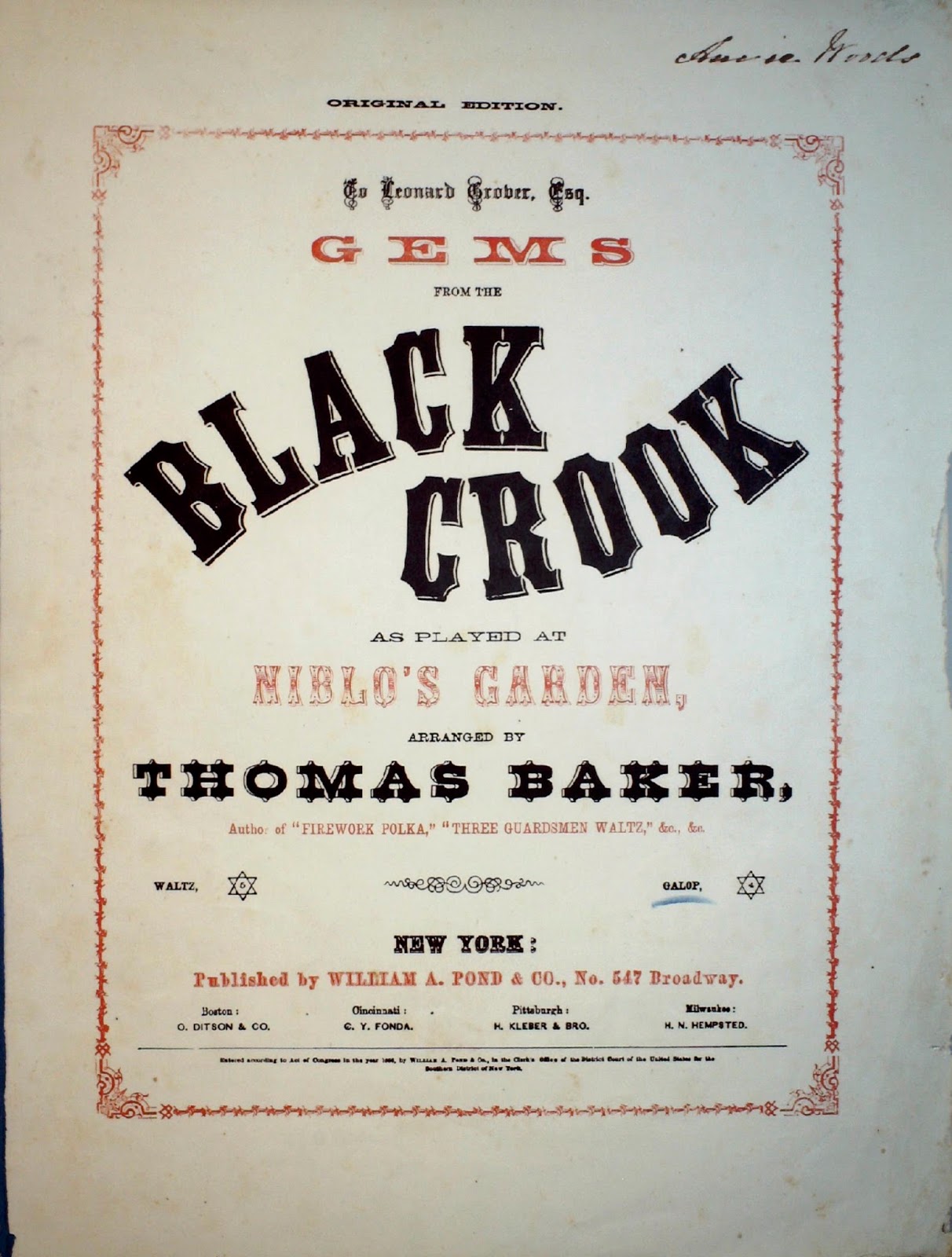 Kurt of Gerolstein THE BLACK CROOK. The real story of the mythologised