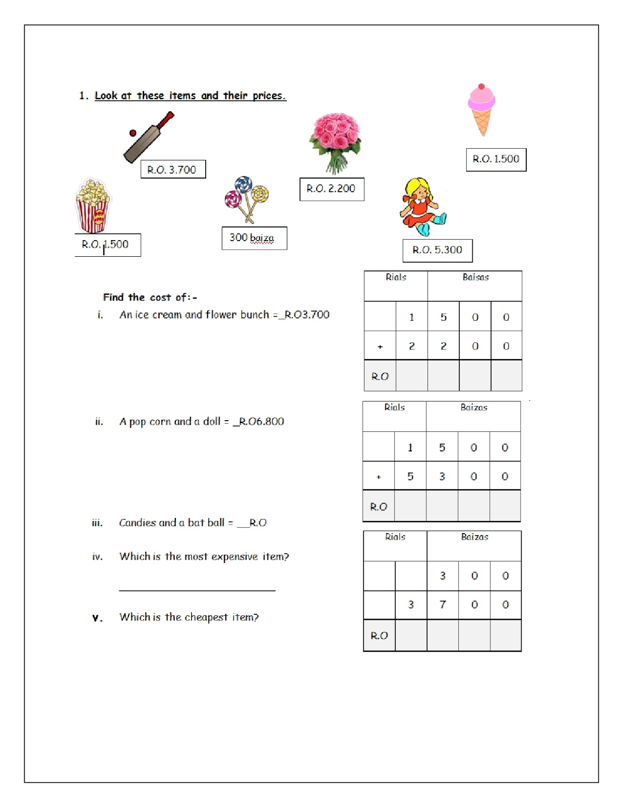 Birla World School Oman: Homework for Grade 2 B on 17/3/16