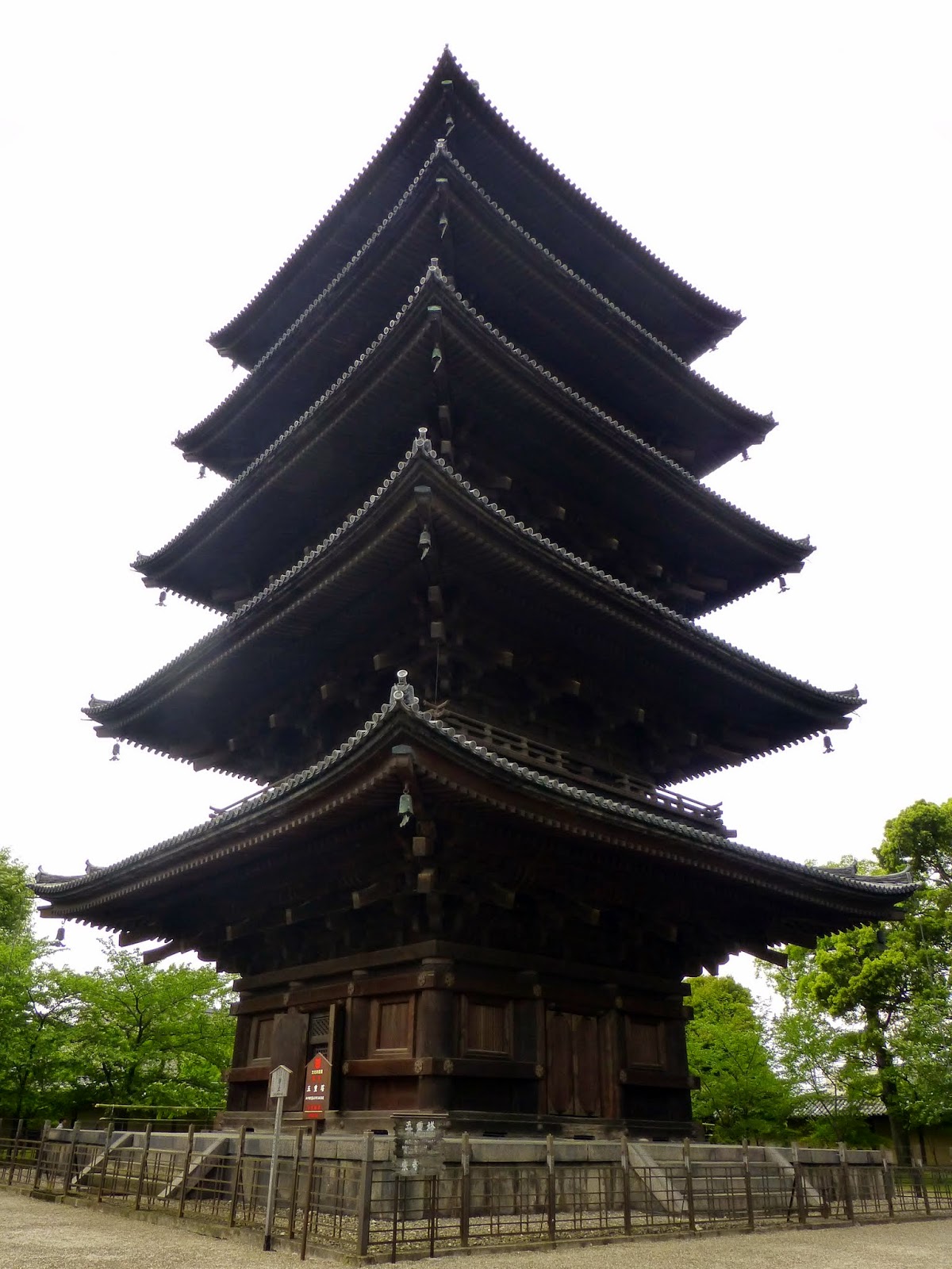 Chaos and Kanji Good Pagoda Toji Temple in Kyoto