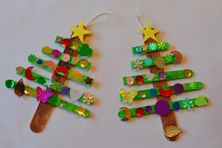 Craft Lovin' Mama: Craft Stick Christmas Trees