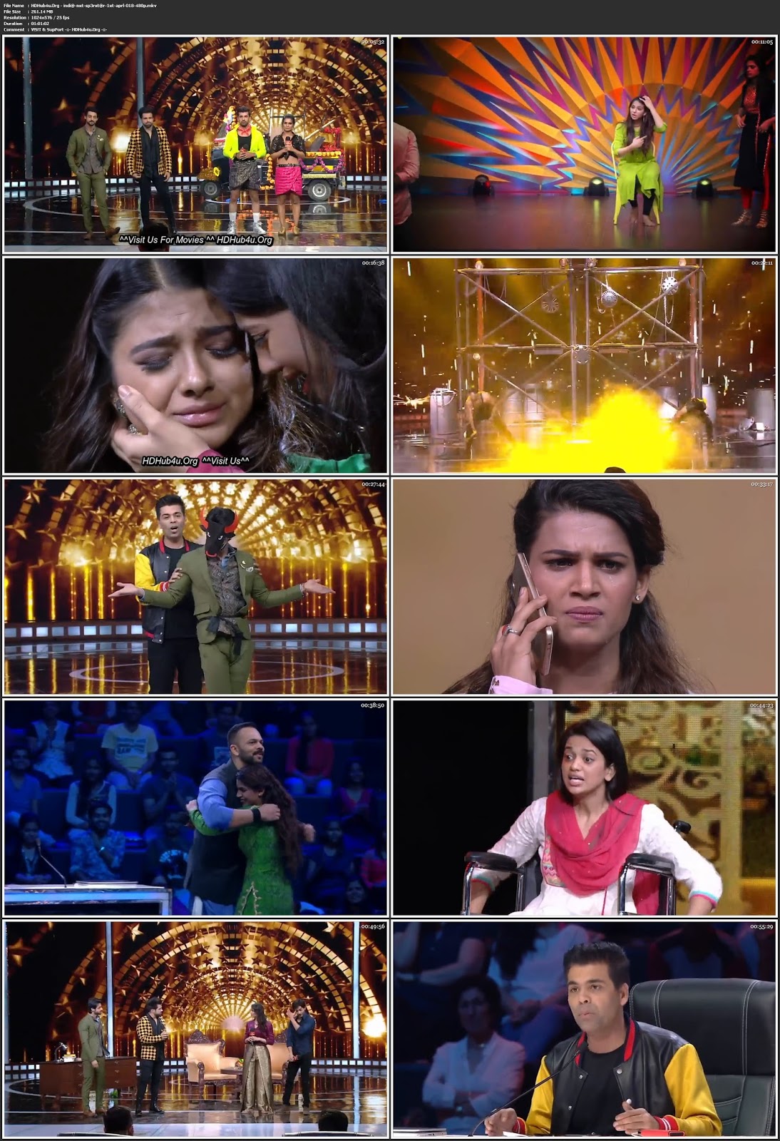 Indias Next Superstars (Semi Finals) 1st April 2018 HDTV 480p 250MB Download