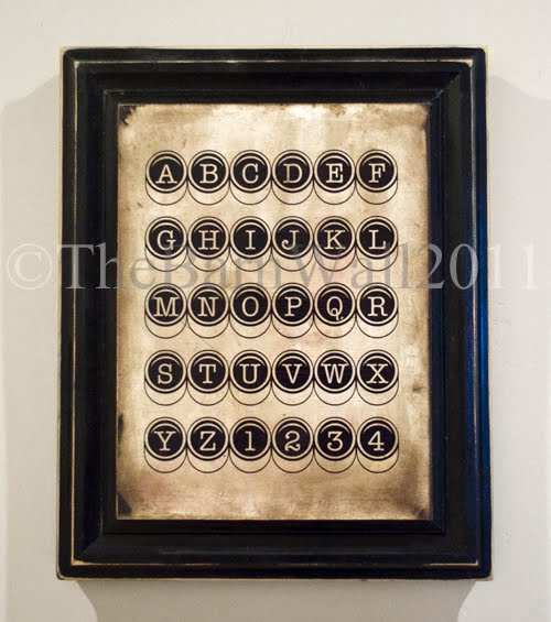 The Barn Wall Vintage Typewriter Keys Wall Art 35