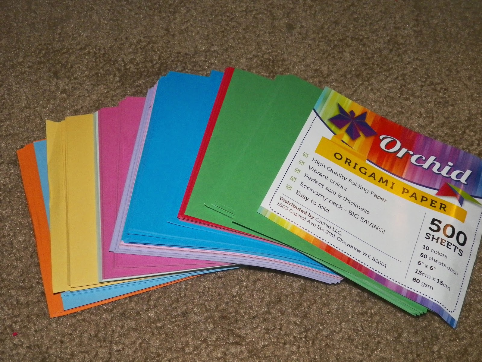 mygreatfinds Orchid 500 Sheet Origami Paper Review